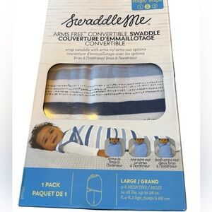 SwaddleMe Arms Free Convertible Swaddle NIB Size Large 3-6 Mos.